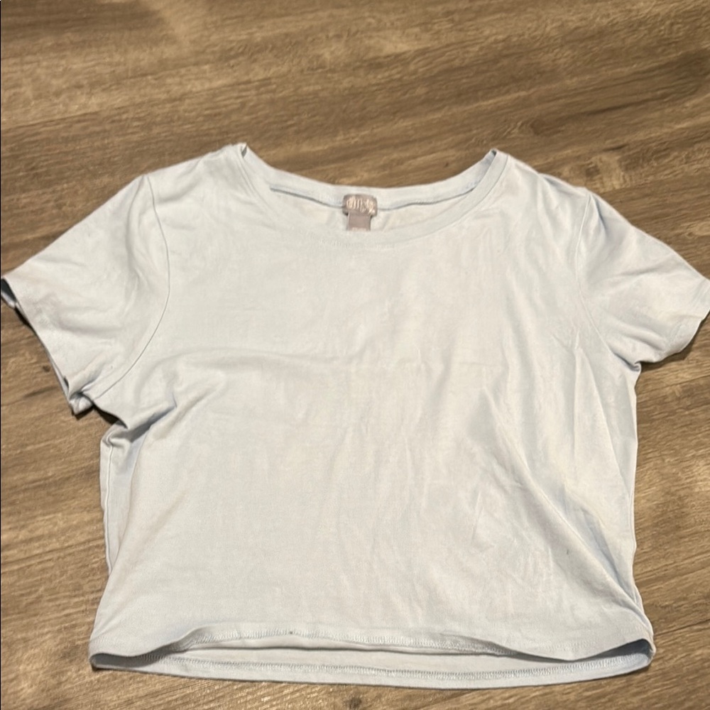 tillys baby blue baby tee